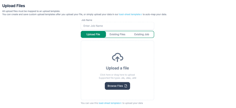 Upload Your Data